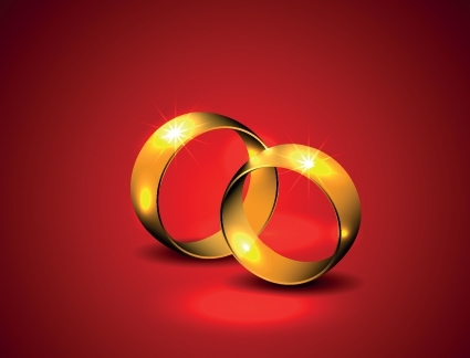 golden_wedding_rings_valentine_vector_background_522215